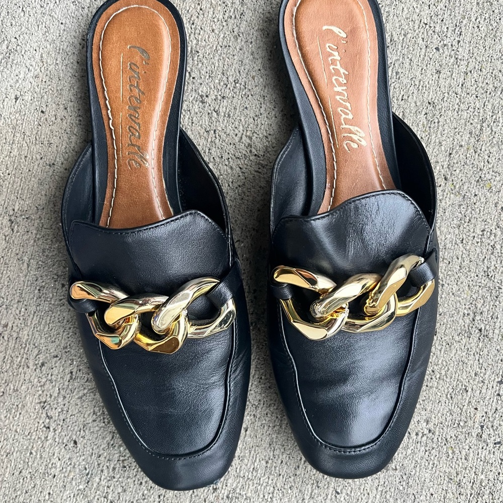 L'Intervalle soft leather mules/flats/sandals Size 7 women